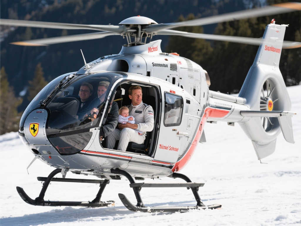 德媒：舒马赫乘直升机返瑞士，外孙女出生时间纯属巧合